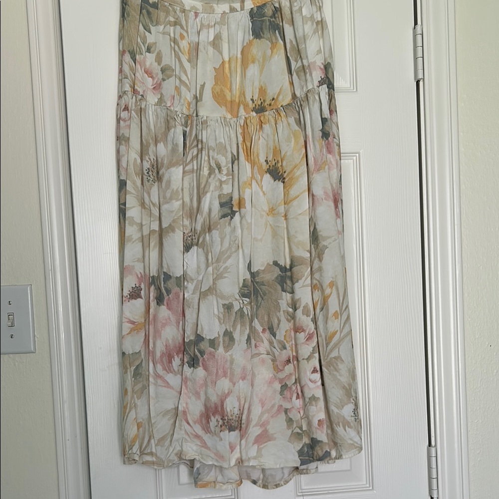 Floral Midi Skirt